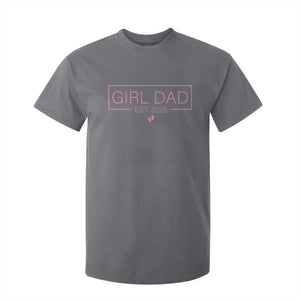 Girl Dad Est. 2025 T Shirt For Kid Expect Baby 2025 Fathers Day TS10 Charcoal Print Your Wear