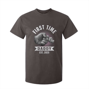 Girl Dad Est. 2025 T Shirt For Kid Fist Time Daddy To Be TS10 Dark Chocolate Print Your Wear
