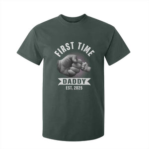 Girl Dad Est. 2025 T Shirt For Kid Fist Time Daddy To Be TS10 Dark Forest Green Print Your Wear