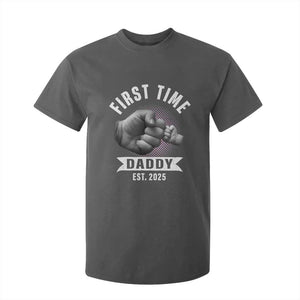 Girl Dad Est. 2025 T Shirt For Kid Fist Time Daddy To Be TS10 Dark Heather Print Your Wear