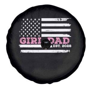 Dad Of Girl Est. 2026 Spare Tire Cover Daddy Fathers Day USA Flag TS10 Print Your Wear