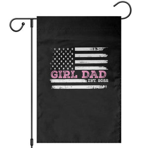 Dad Of Girl Est. 2022 Garden Flag Father Girl To Be 2022 Daddy Fathers Day USA Flag TS10 Black Print Your Wear