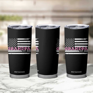 Grandpa Of Girl Est. 2025 Tumbler Cup Fathers Day USA Flag TS10 Print Your Wear