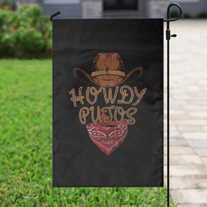 Howdy Putos Garden Flag Funny Western Country Rodeo Southern Retro Cowboy TS10 Print Your Wear