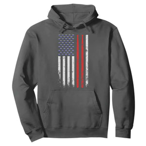 Patriotic Drummer Hoodie Percussionist Gift Drumming Drumsticks American Flag TS10 Dark Heather Print Your Wear