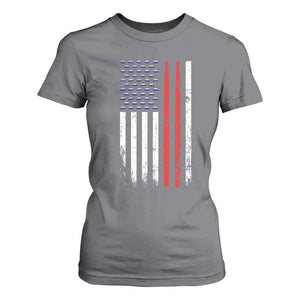 Patriotic Drummer T Shirt For Women Percussionist Gift Drumming Drumsticks American Flag TS10 Charcoal Print Your Wear