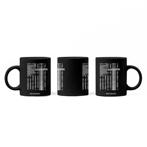 Christian Drummer Coffee Mug American Flag Drumsticks Religious Faith Cross Patriotic TS10 Print Your Wear