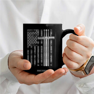 Christian Drummer Coffee Mug American Flag Drumsticks Religious Faith Cross Patriotic TS10 Print Your Wear