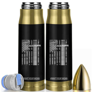 Christian Drummer Bullet Tumbler American Flag Drumsticks Religious Faith Cross Patriotic TS10 Black Print Your Wear