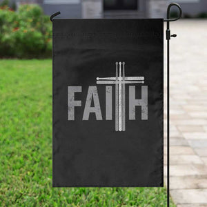 Christian Drummer Garden Flag Faith Drum Stick Cross TS10 Print Your Wear