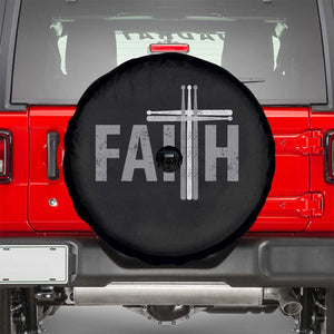 Christian Drummer Spare Tire Cover Faith Drum Stick Cross TS10 Black Print Your Wear