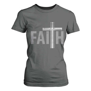 Christian Drummer T Shirt For Women Faith Drum Stick Cross TS10 Dark Heather Print Your Wear