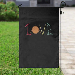 Retro Drummer Garden Flag Drum Love Drums Drumline TS10 Print Your Wear