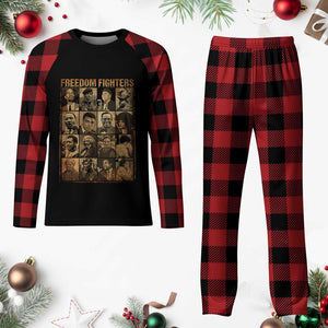 Black Freedom Fighters Plaid Pajama Set Huey P. Newton Bobby Seale Black History Month Juneteenth TS10 Buffalo Plaid Print Your Wear