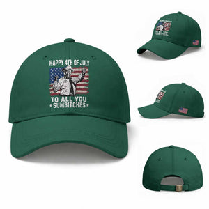 Happy 4th Of July To All You Sumbitches Baseball Cap Funny Independence Day Meme American Flag