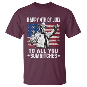Happy 4th Of July To All You Sumbitches T Shirt Funny Independence Day Meme American Flag