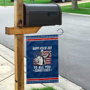 Happy 4th Of July To All You Sumbitches Patriotic Garden Flag Funny Independence Day Meme American Flag TS10 Classic Blue Red Print Your Wear