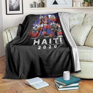 Haiti Soccer 2026 Throw Blanket Haitian World Football Fan Ayiti Lover TS10 Print Your Wear