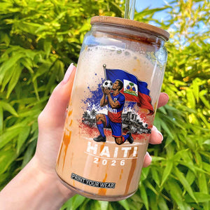 Haiti Soccer 2026 Glass Can Haitian World Football Fan Ayiti Lover TS10 Black Print Your Wear