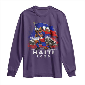 Haiti Soccer 2026 Long Sleeve Shirt Haitian World Football Fan Ayiti Lover
