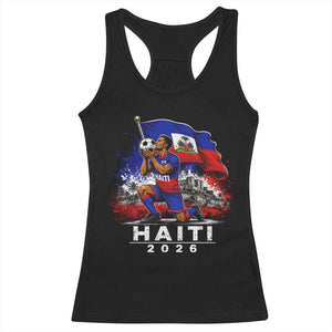 Haiti Soccer 2026 Racerback Tank Top Haitian World Football Fan Ayiti Lover