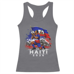 Haiti Soccer 2026 Racerback Tank Top Haitian World Football Fan Ayiti Lover