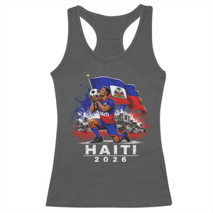 Haiti Soccer 2026 Racerback Tank Top Haitian World Football Fan Ayiti Lover
