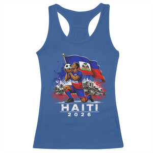 Haiti Soccer 2026 Racerback Tank Top Haitian World Football Fan Ayiti Lover TS10 Royal Blue Print Your Wear