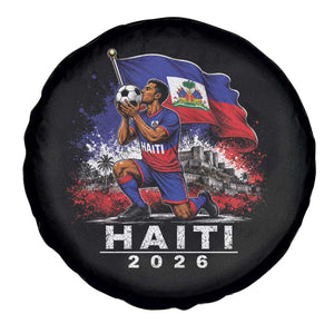 Haiti Soccer 2026 Spare Tire Cover Haitian World Football Fan Ayiti Lover TS10 Print Your Wear