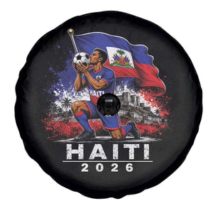 Haiti Soccer 2026 Spare Tire Cover Haitian World Football Fan Ayiti Lover