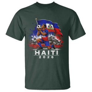 Haiti Soccer 2026 T Shirt Haitian World Football Fan Ayiti Lover TS10 Dark Forest Green Print Your Wear