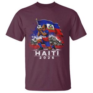Haiti Soccer 2026 T Shirt Haitian World Football Fan Ayiti Lover TS10 Maroon Print Your Wear