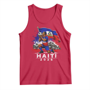 Haiti Soccer 2026 Tank Top Haitian World Football Fan Ayiti Lover TS10 Red Print Your Wear