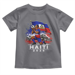 Haiti Soccer 2026 Toddler T Shirt Haitian World Football Fan Ayiti Lover TS10 Charcoal Print Your Wear