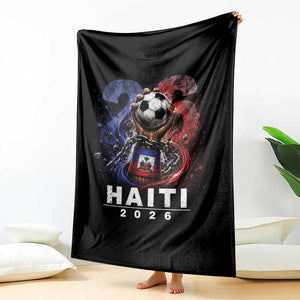 Haiti Soccer 2026 Throw Blanket World Football Fan Haitian Pride Ayiti
