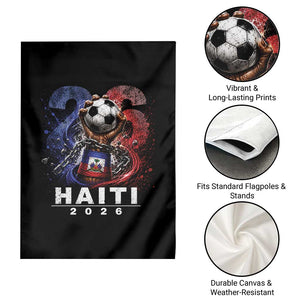 Haiti Soccer 2026 Garden Flag World Football Fan Haitian Pride Ayiti