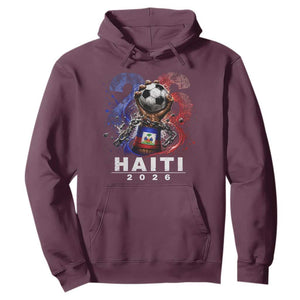 Haiti Soccer 2026 Hoodie World Football Fan Haitian Pride Ayiti TS10 Maroon Print Your Wear