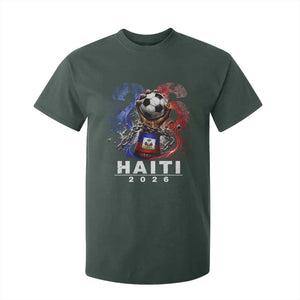 Haiti Soccer 2026 T Shirt For Kid World Football Fan Haitian Pride Ayiti TS10 Dark Forest Green Print Your Wear