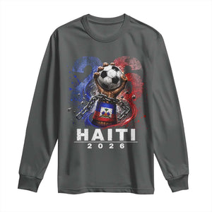 Haiti Soccer 2026 Long Sleeve Shirt World Football Fan Haitian Pride Ayiti