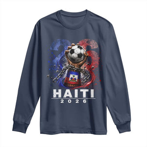 Haiti Soccer 2026 Long Sleeve Shirt World Football Fan Haitian Pride Ayiti