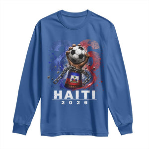 Haiti Soccer 2026 Long Sleeve Shirt World Football Fan Haitian Pride Ayiti