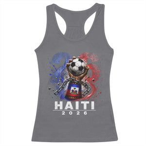 Haiti Soccer 2026 Racerback Tank Top World Football Fan Haitian Pride Ayiti