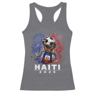 Haiti Soccer 2026 Racerback Tank Top World Football Fan Haitian Pride Ayiti TS10 Charcoal Print Your Wear