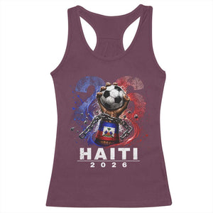 Haiti Soccer 2026 Racerback Tank Top World Football Fan Haitian Pride Ayiti