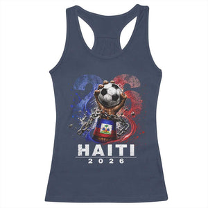 Haiti Soccer 2026 Racerback Tank Top World Football Fan Haitian Pride Ayiti TS10 Navy Print Your Wear
