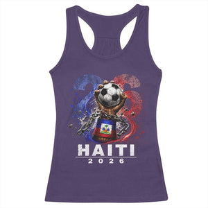 Haiti Soccer 2026 Racerback Tank Top World Football Fan Haitian Pride Ayiti TS10 Purple Print Your Wear