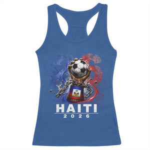 Haiti Soccer 2026 Racerback Tank Top World Football Fan Haitian Pride Ayiti TS10 Royal Blue Print Your Wear