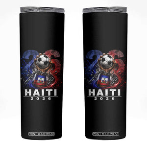 Haiti Soccer 2026 Skinny Tumbler World Football Fan Haitian Pride Ayiti