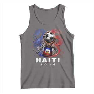 Haiti Soccer 2026 Tank Top World Football Fan Haitian Pride Ayiti TS10 Deep Heather Print Your Wear