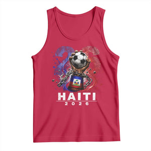 Haiti Soccer 2026 Tank Top World Football Fan Haitian Pride Ayiti TS10 Red Print Your Wear